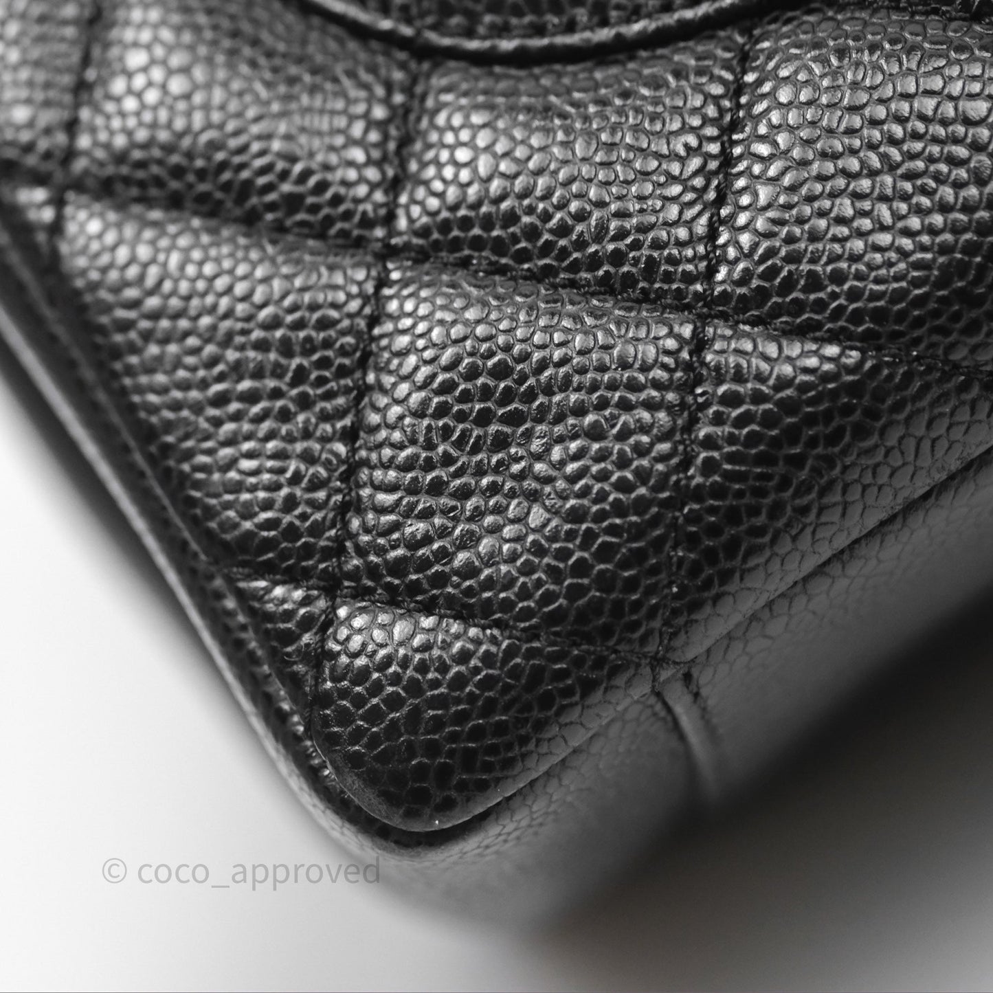 Chanel GST Black Caviar Silver Hardware