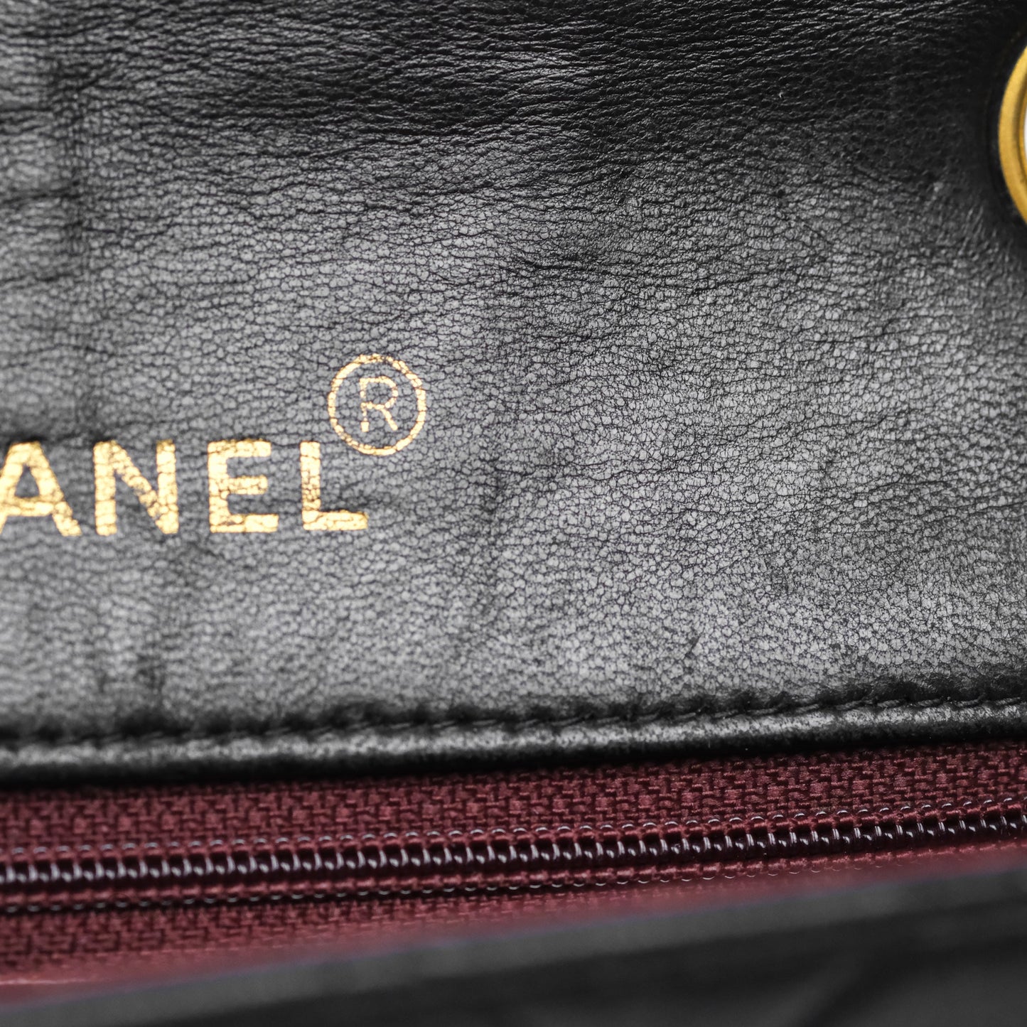 Chanel Vintage Mini Square Black Lambskin 24K Gold Hardware