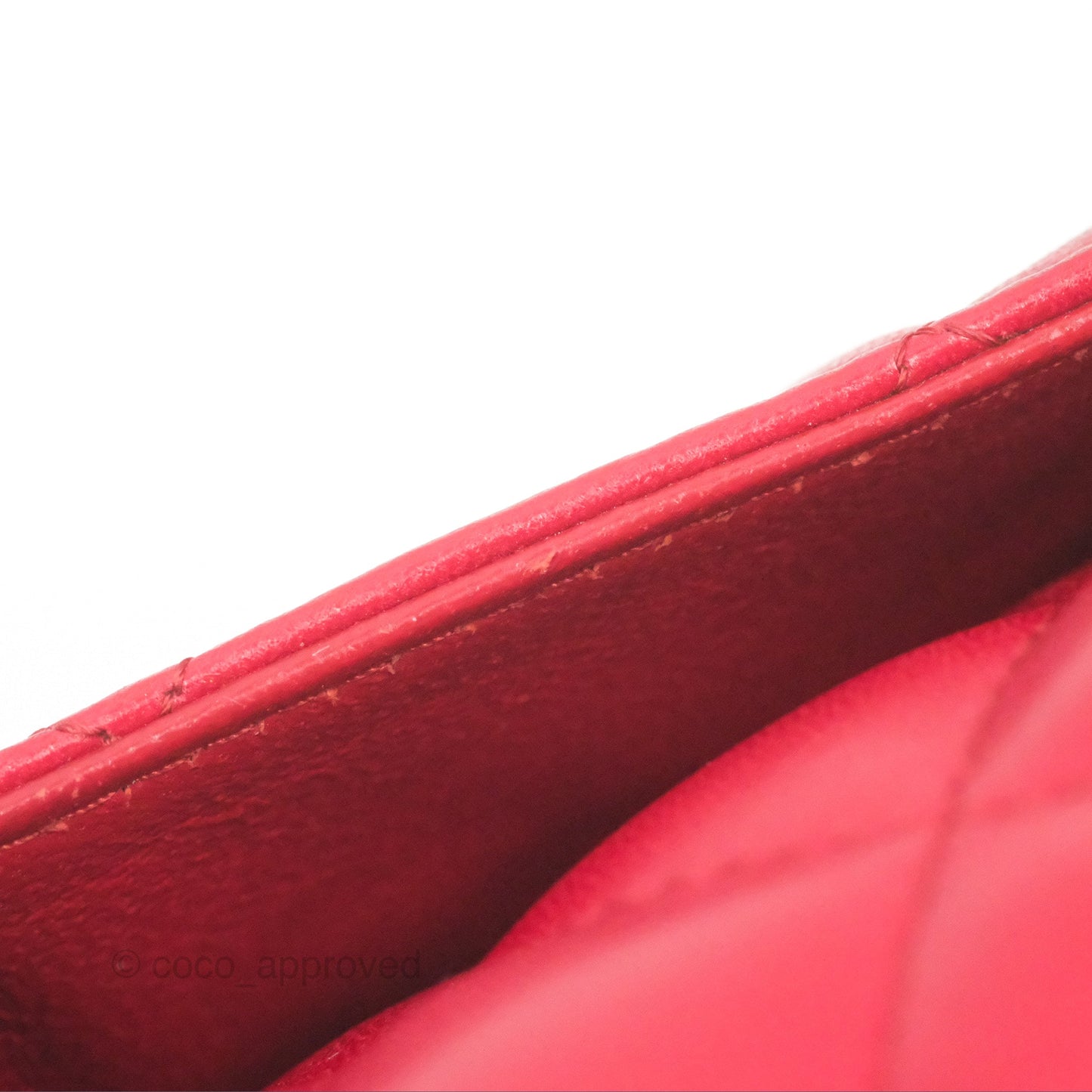 Chanel Jumbo Double Flap Red Lambskin Silver Hardware
