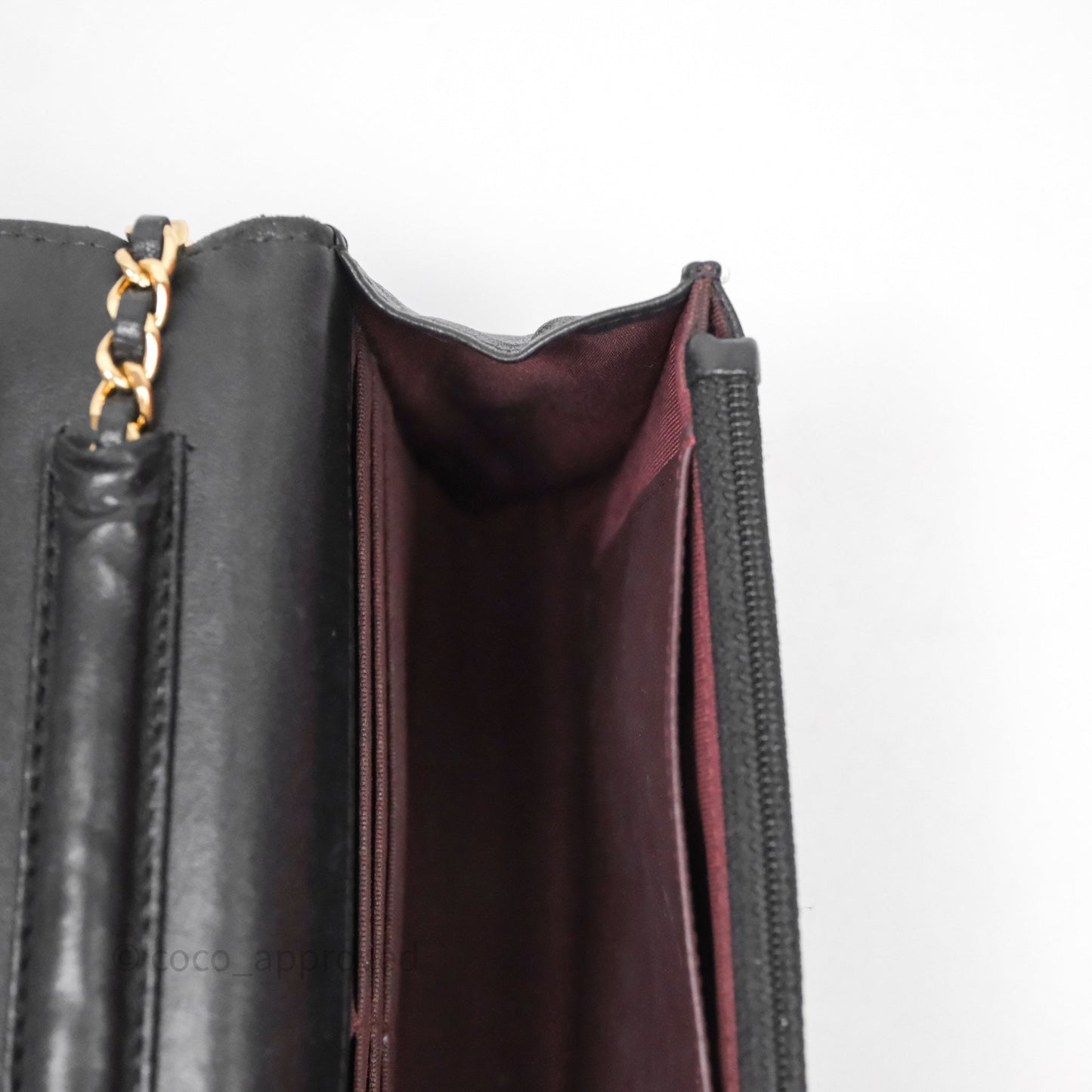 Chanel Classic WOC Wallet On Chain Quilted Black Lambskin Gold Hardware