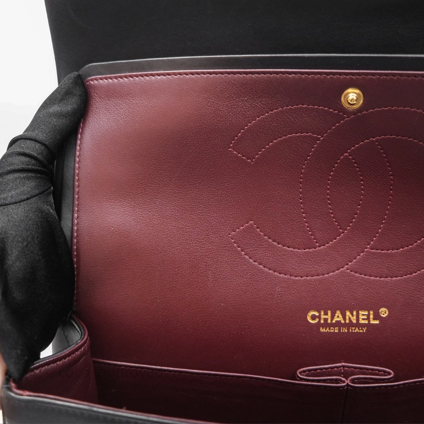 Chanel Jumbo Double Flap Black Lambskin Gold Hardware