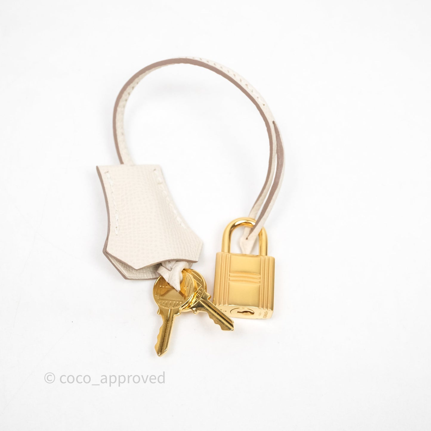 Hermes Kelly 25 Craie Epsom Gold Hardware