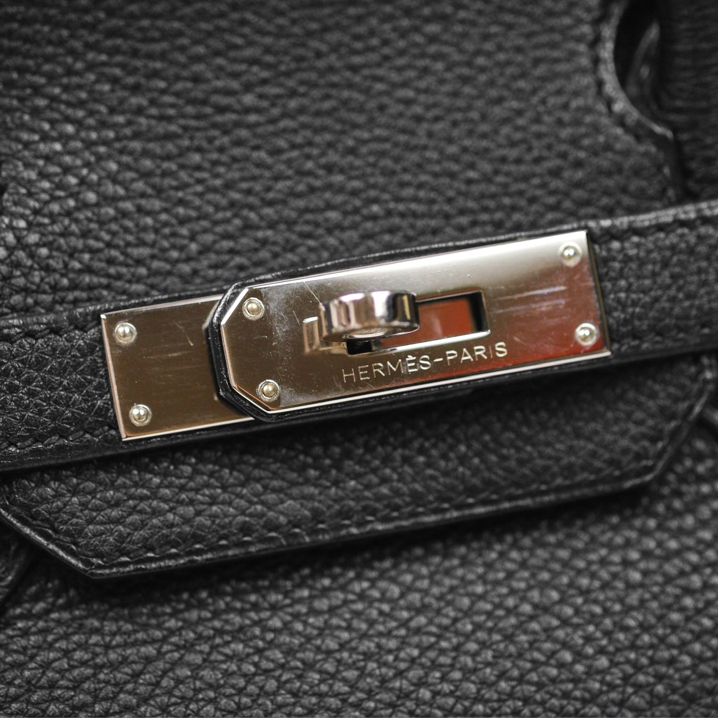 Hermès Birkin 30 Retourne Black Noir 89 Togo Palladium Hardware