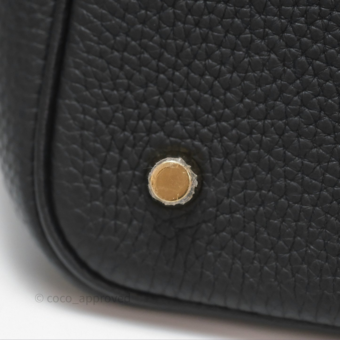 Hermès Picotin 22 Noir 89 Clemence Gold Hardware