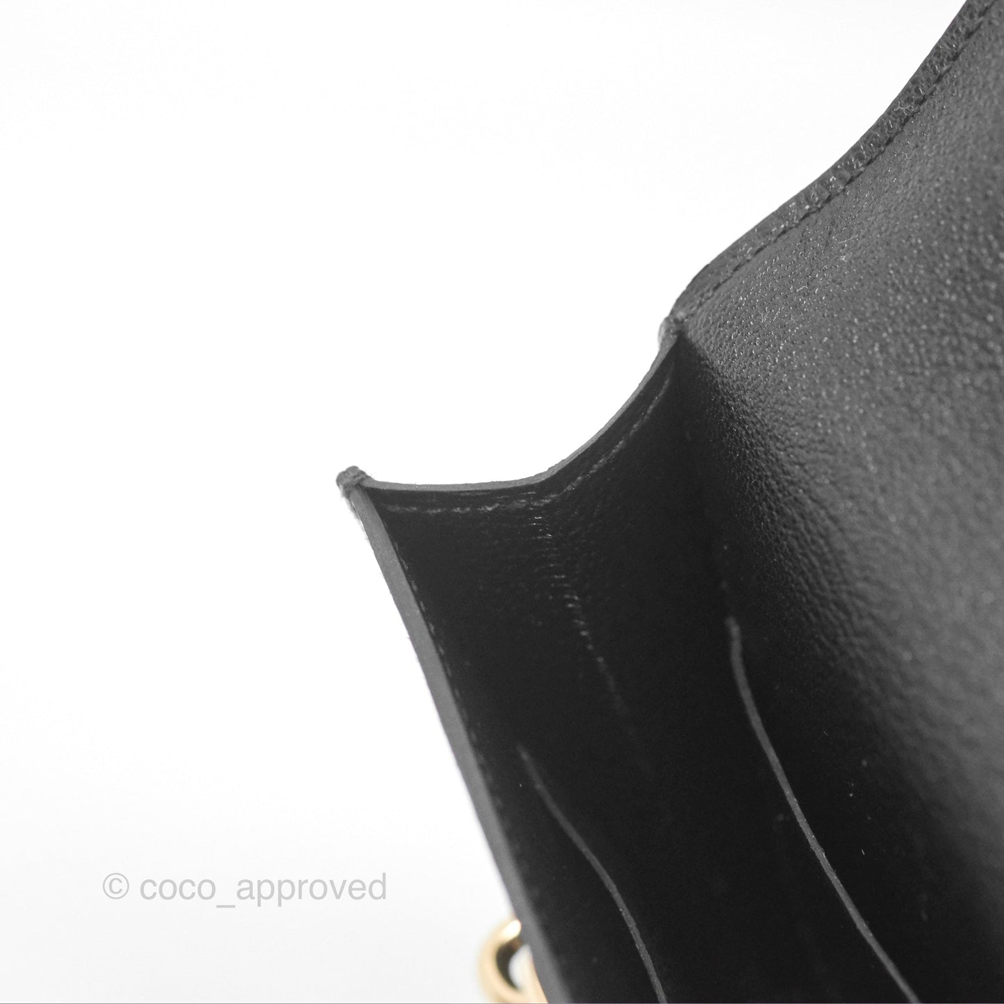 Hermès Roulis Slim Wallet Noir Gold Hardware