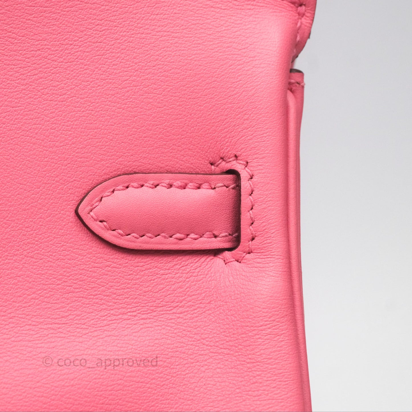 Hermès Birkin 25 Retourne Rose Azalee 8W Swift Palladium Hardware