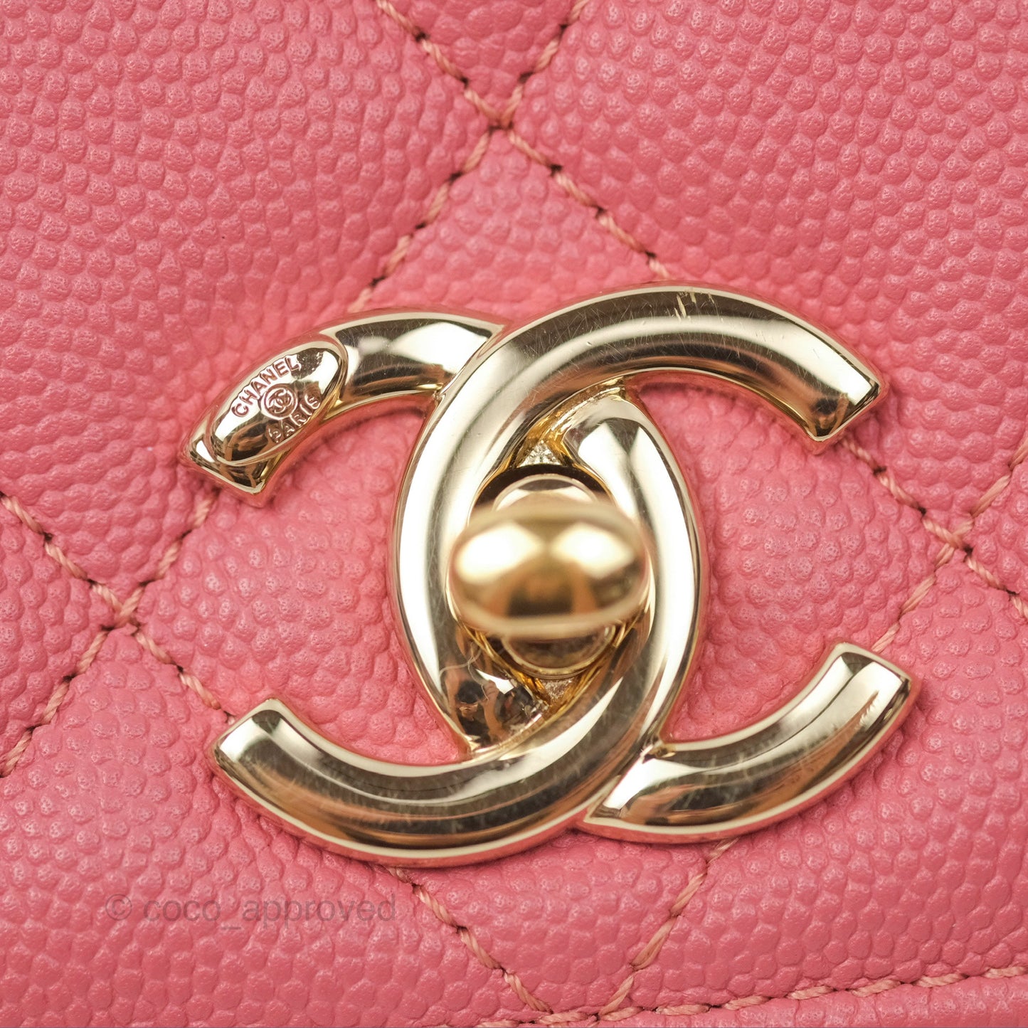 Chanel Quilted Medium Business Affinity Flap Pink Caviar Gold Hardware