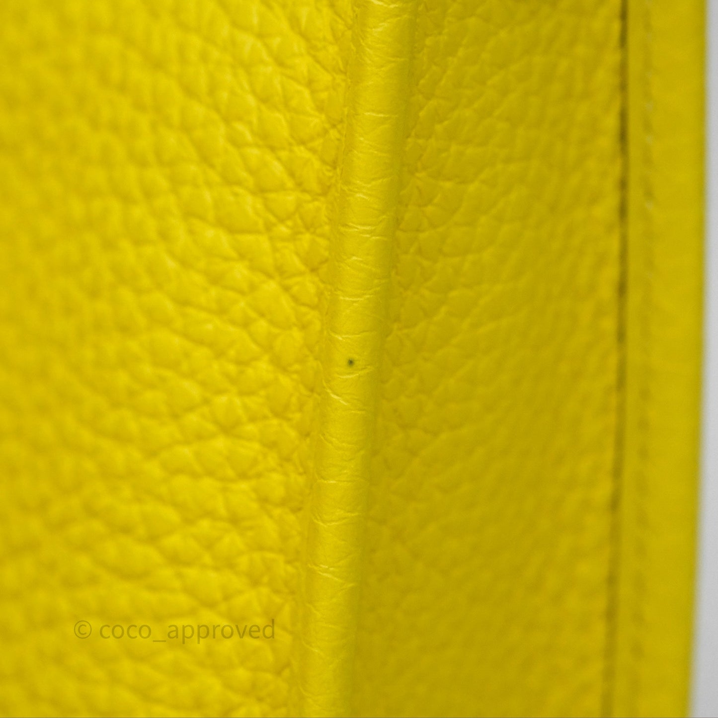 Hermès Mini Evelyne 16 Lime Clemence Palladium Hardware