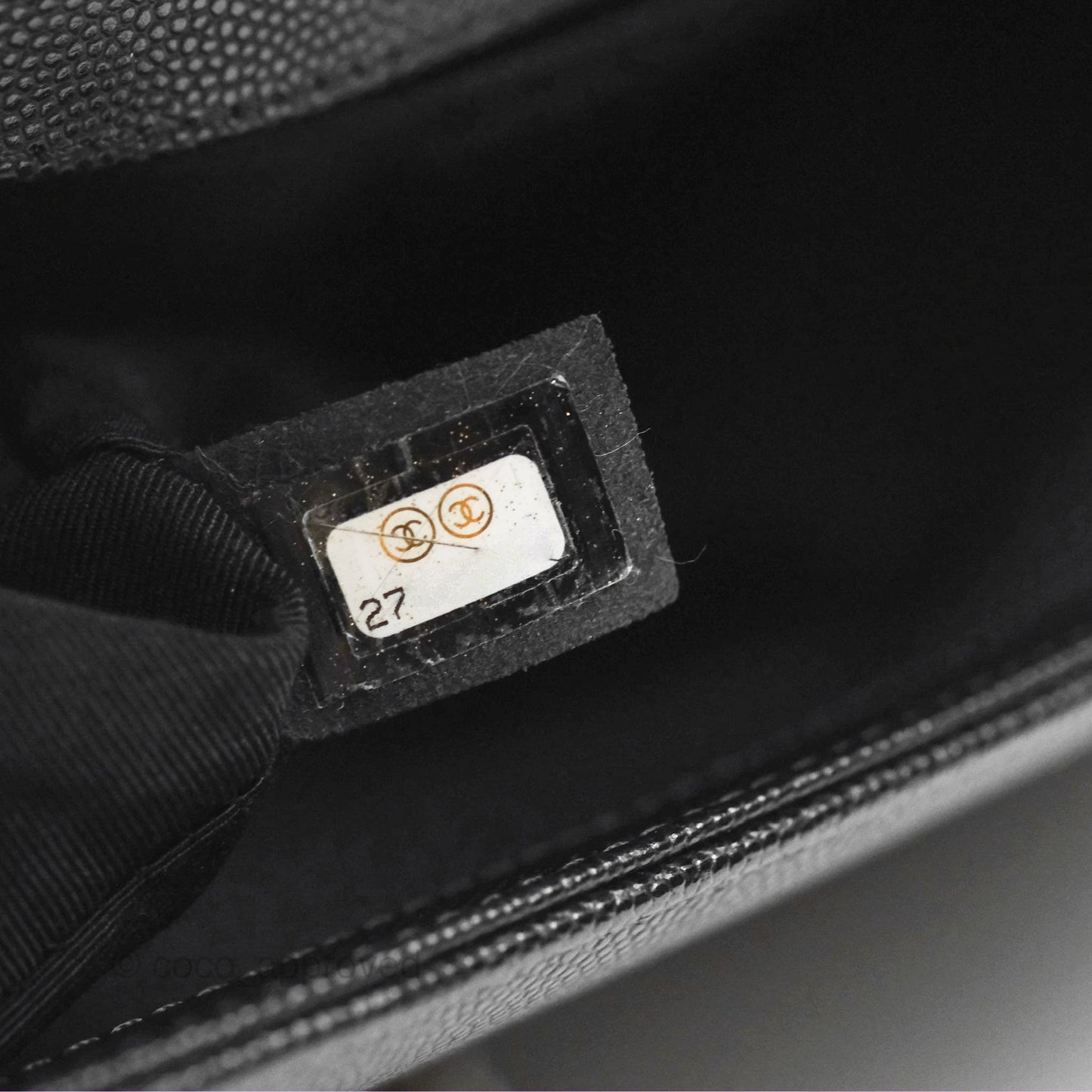 Chanel Quilted Medium Boy Black Caviar Ruthenium Hardware