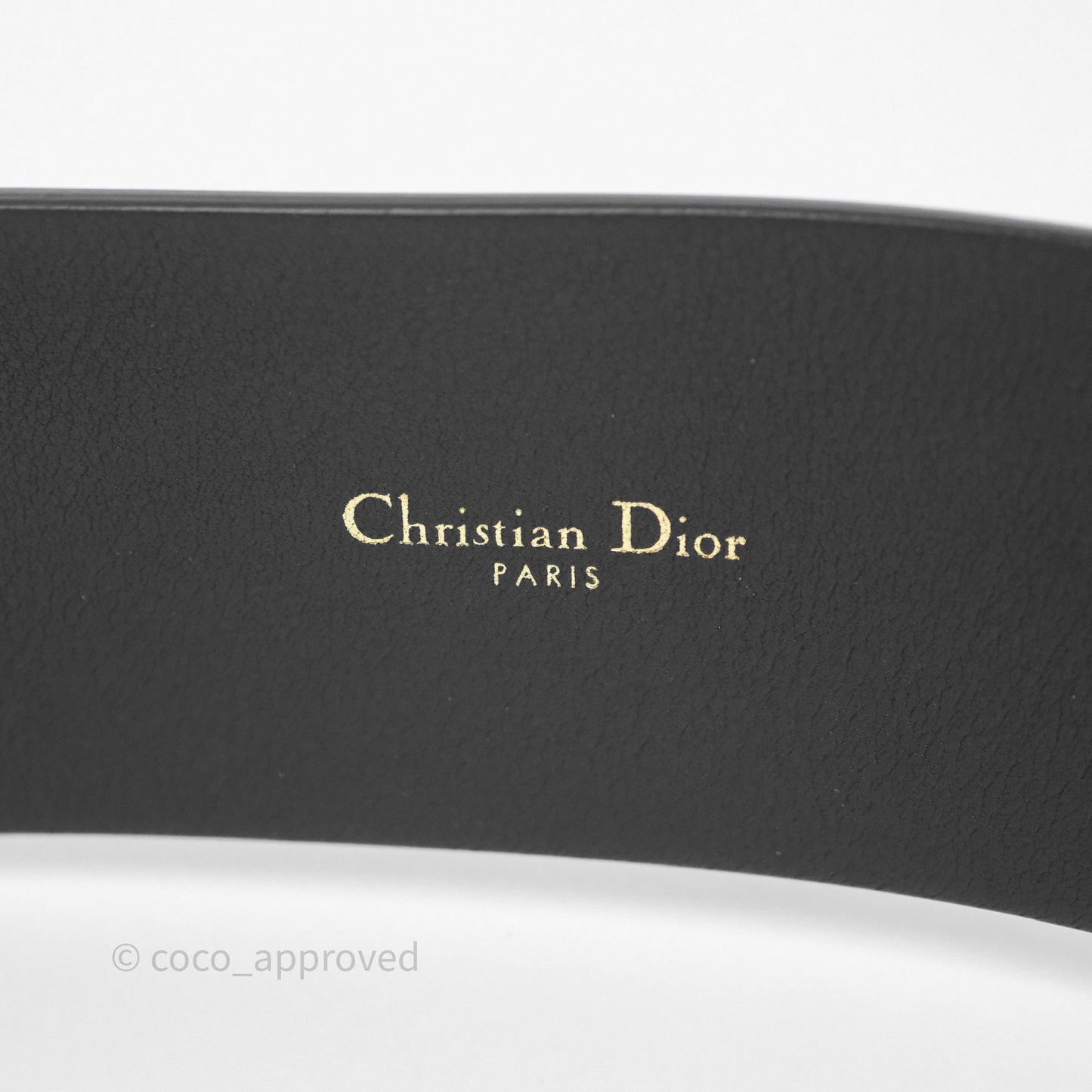 Dior Diorquake Belt Black Calfskin Size 85
