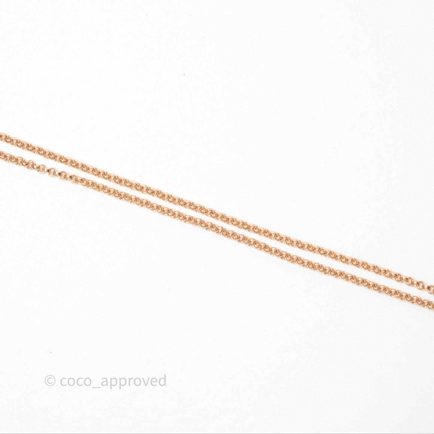 Hermes Ex-Libris Pendant Necklace PM Diamond Rose Gold Hardware