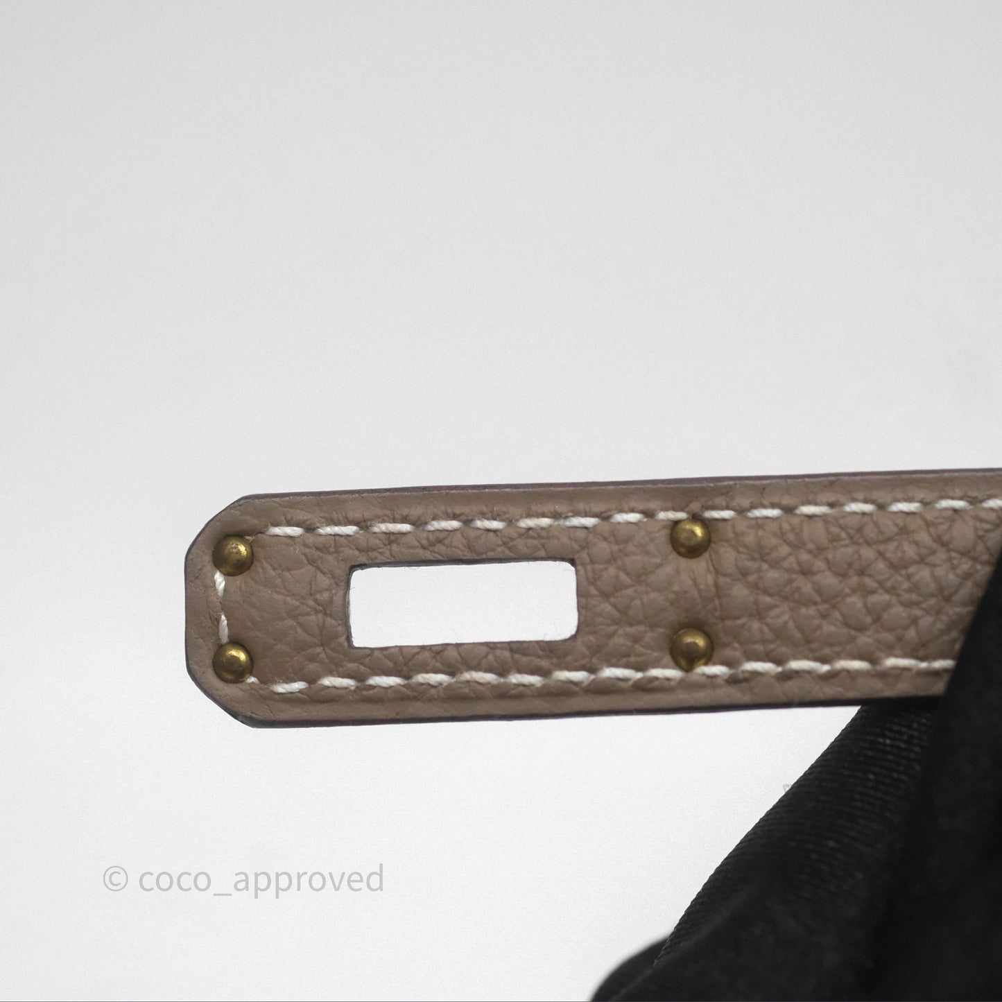 Hermès Retourne Kelly 25 Etoupe 18 Togo Gold Hardware