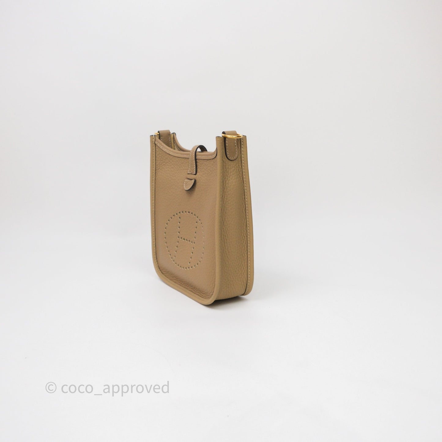 Hermès Mini Evelyne 16 Trench S2 Clemence Gold Hardware