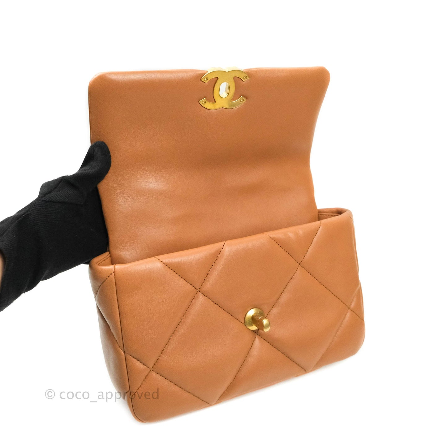 Chanel 19 Small Dark Beige Caramel Mixed Hardware 21P