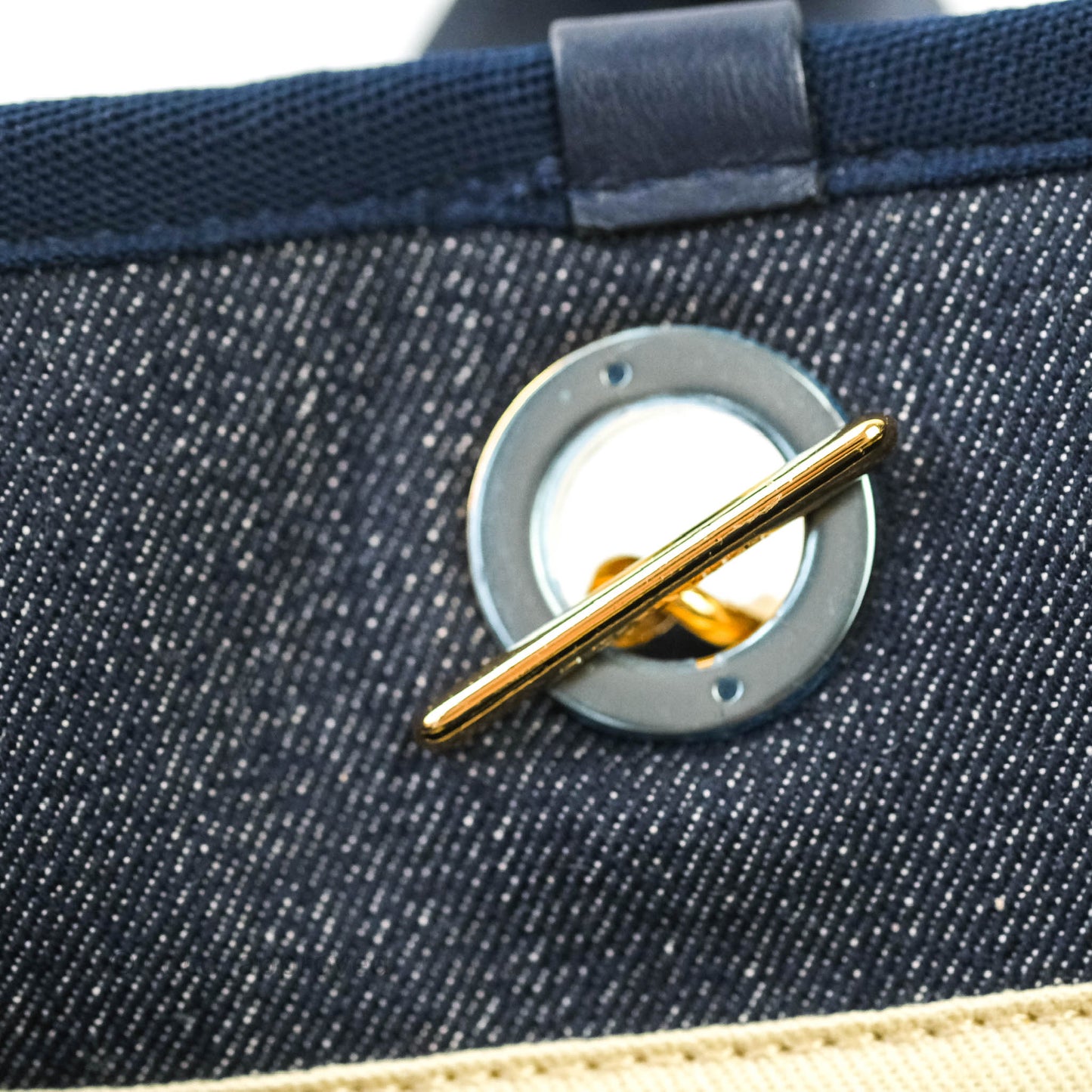 Chanel Canvas Large Deauville Tote Denim
