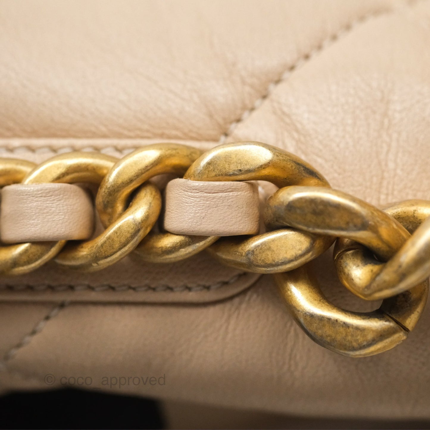 Chanel 19 Small Beige Mixed Hardware