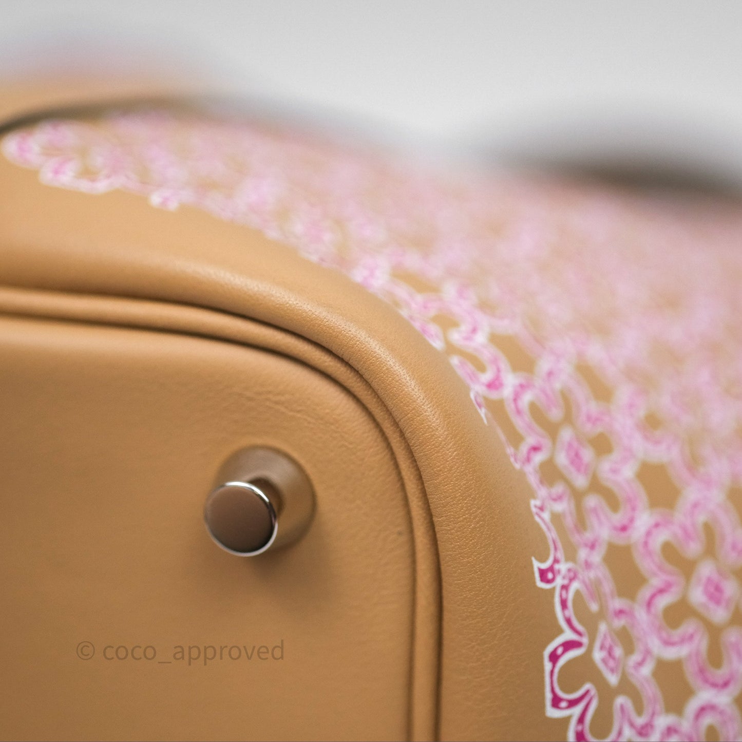 Hermès Picotin Lock 18 Lucky Daisy Chai 0M/ Rose 5T Swift Palladium Hardware
