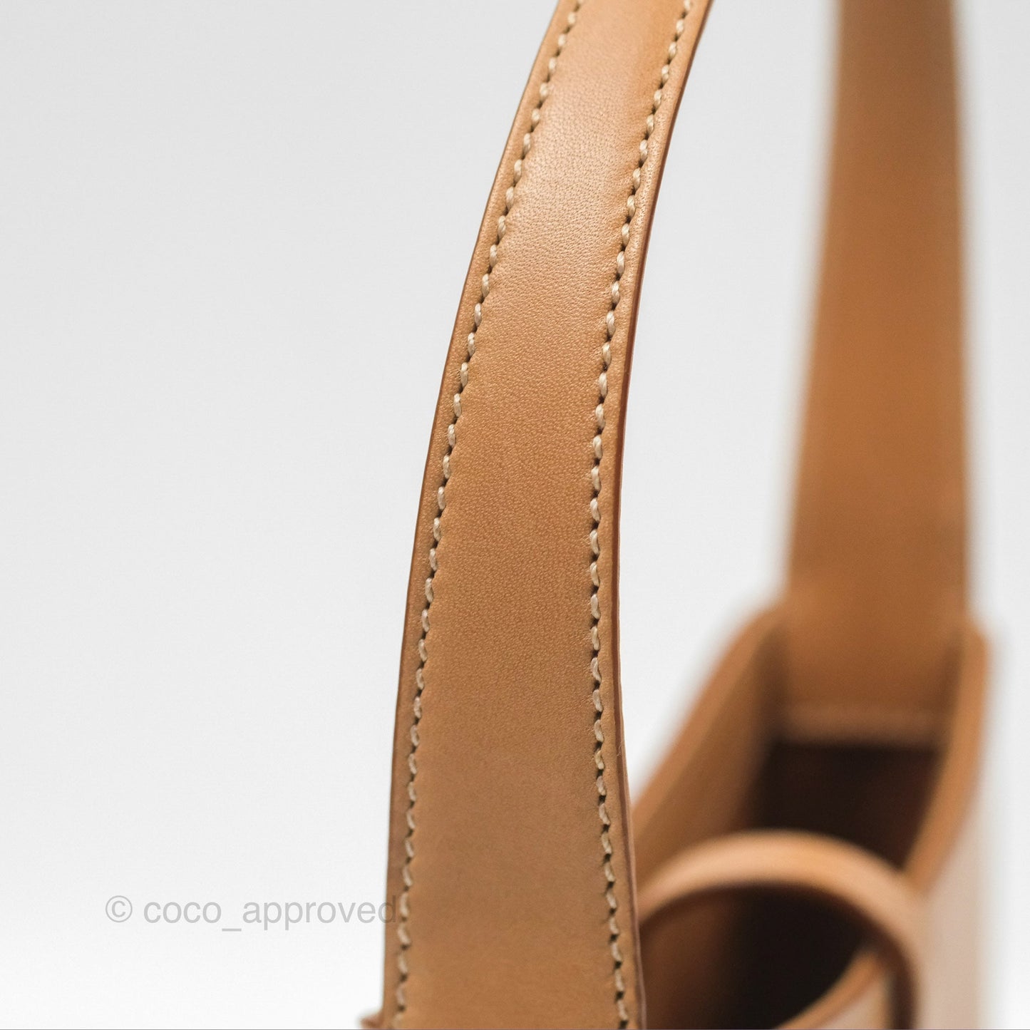 Saint Laurent Mini Le 5 À 7 Tan Calfskin Bronze Brass Hardware