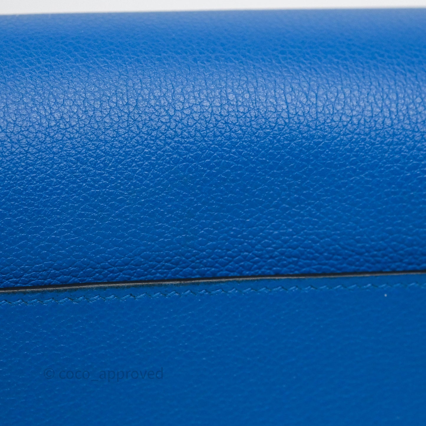 Hermès Roulis Mini 18 Blue Zellige I7 Evercolor Palladium Hardware