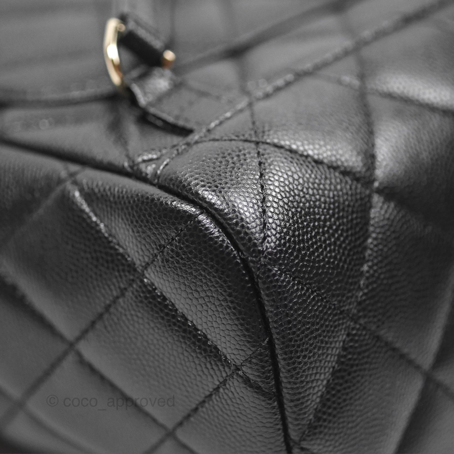 Chanel Mini Urban Spirit Backpack Black Caviar Gold Hardware 23S