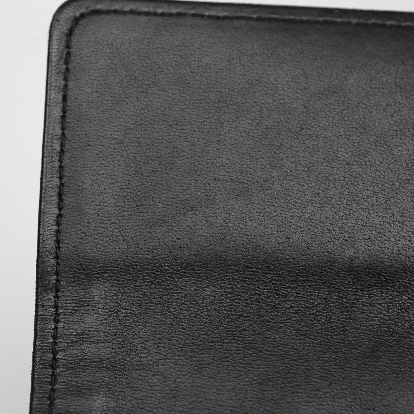 Chanel Classic Quilted Long Wallet Black Lambskin Silver Hardware