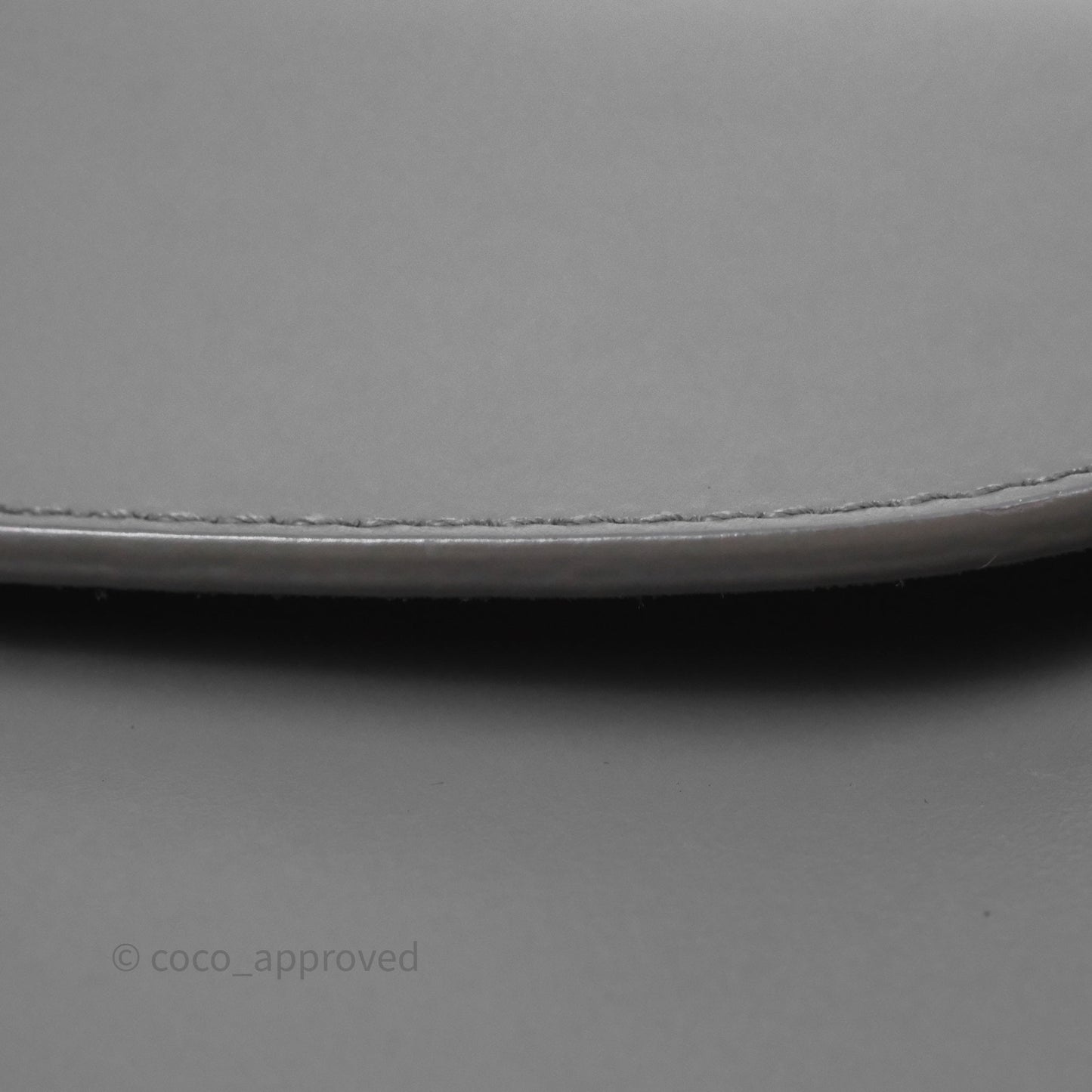 Christian Dior Medium Bobby Flap Grey Box Calfskin
