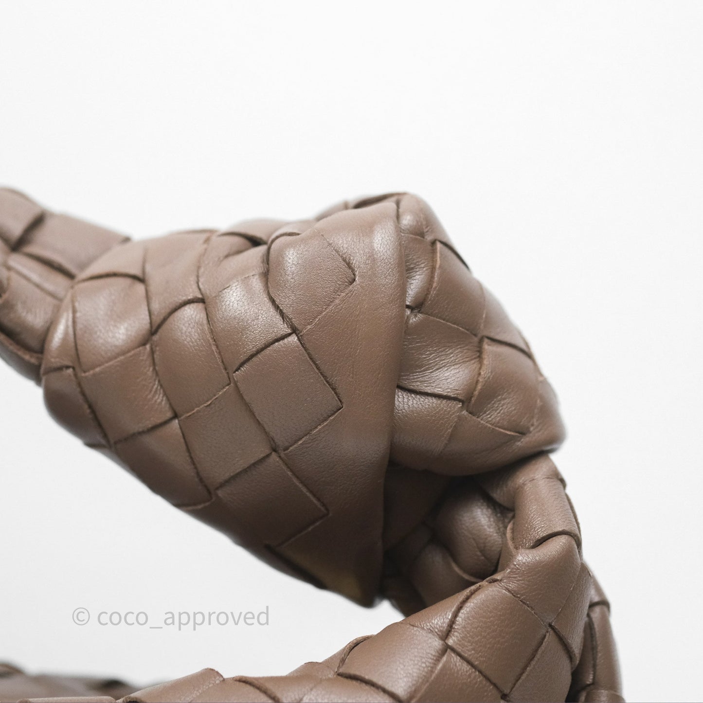 Bottega Veneta Small Jodie Bag Intrecciato Brown Lambskin Gold Hardware