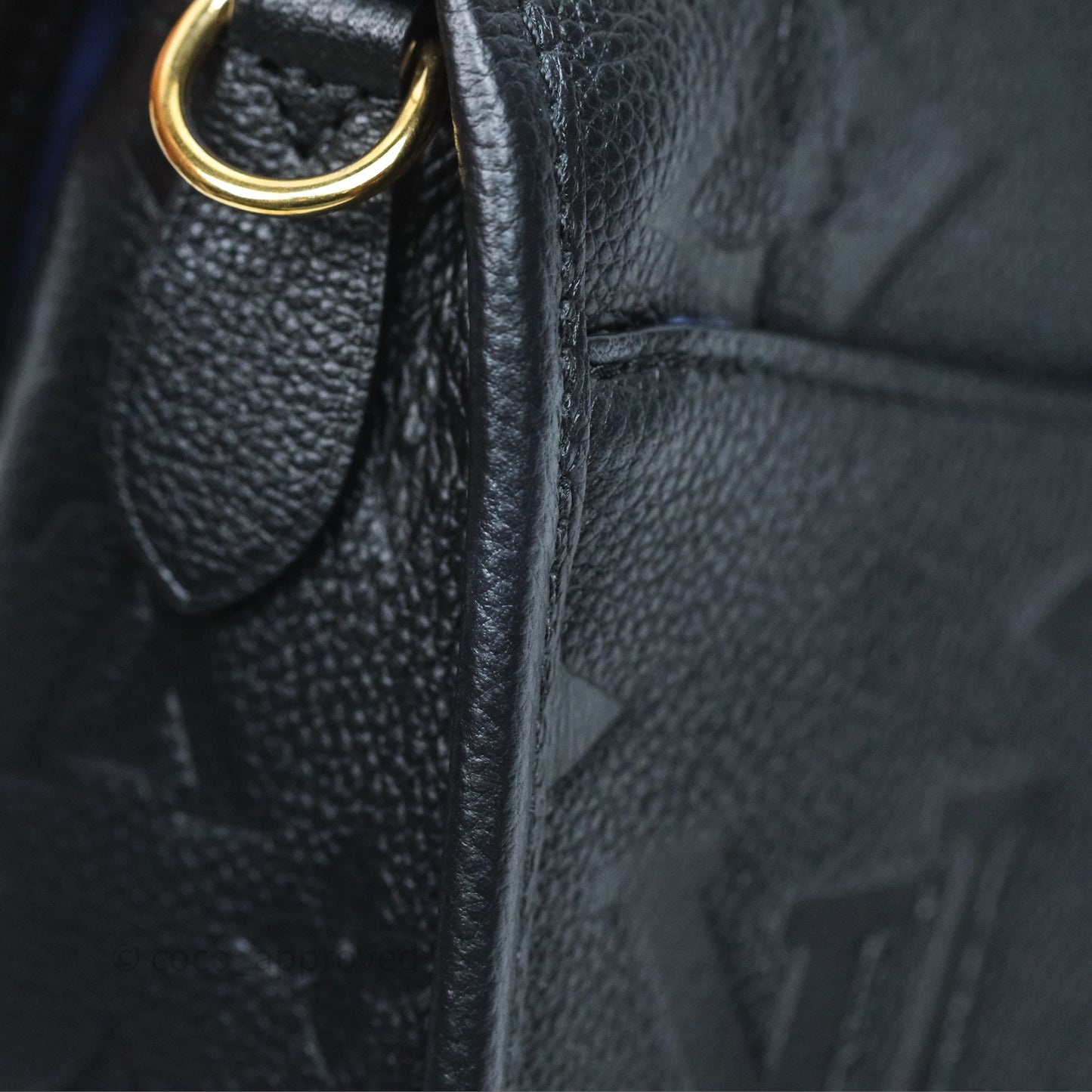 Louis Vuitton Diane Bag Black Monogram Empreinte Leather Gold Hardware