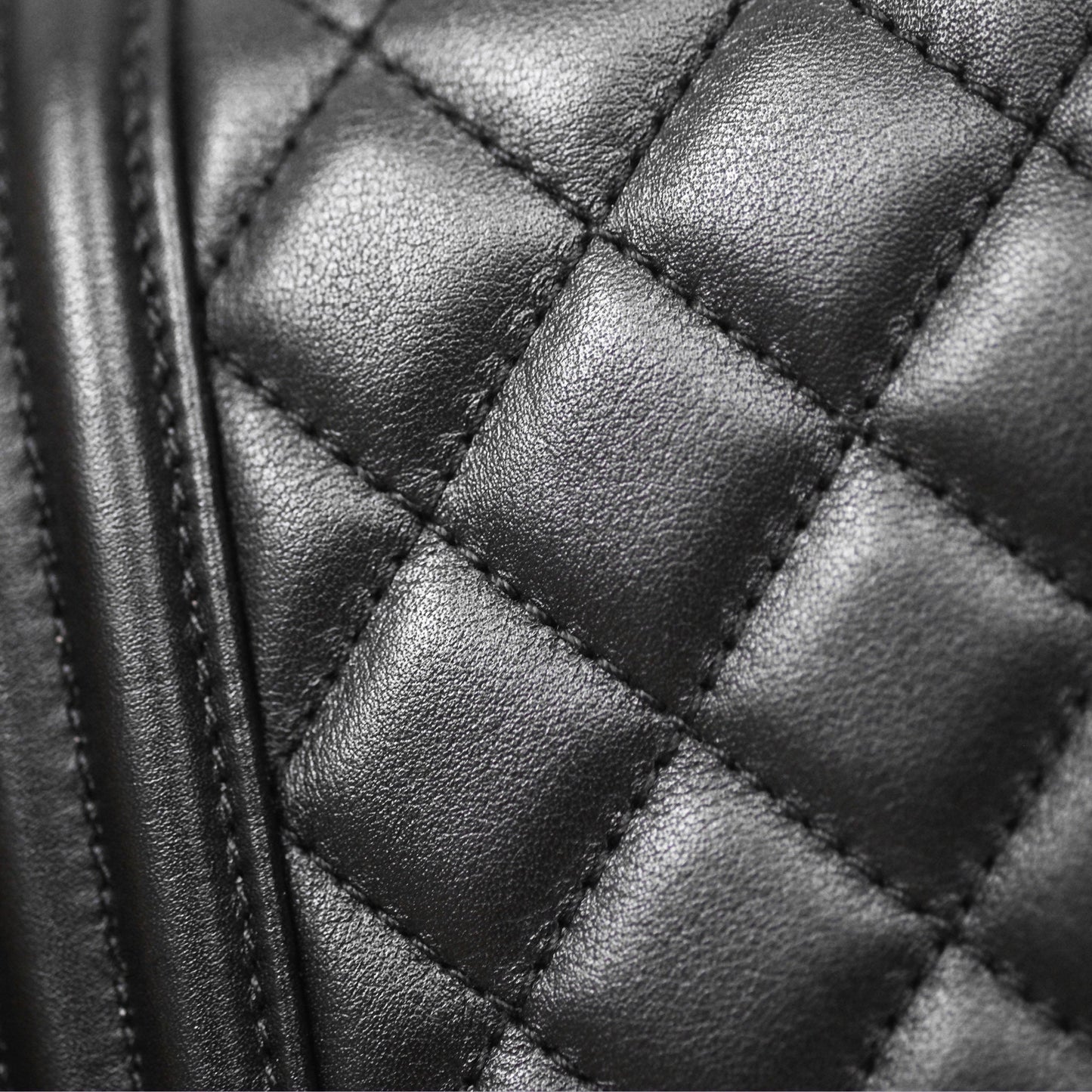 Chanel Medium Boy Quilted Black Calfskin Ruthenium Hardware