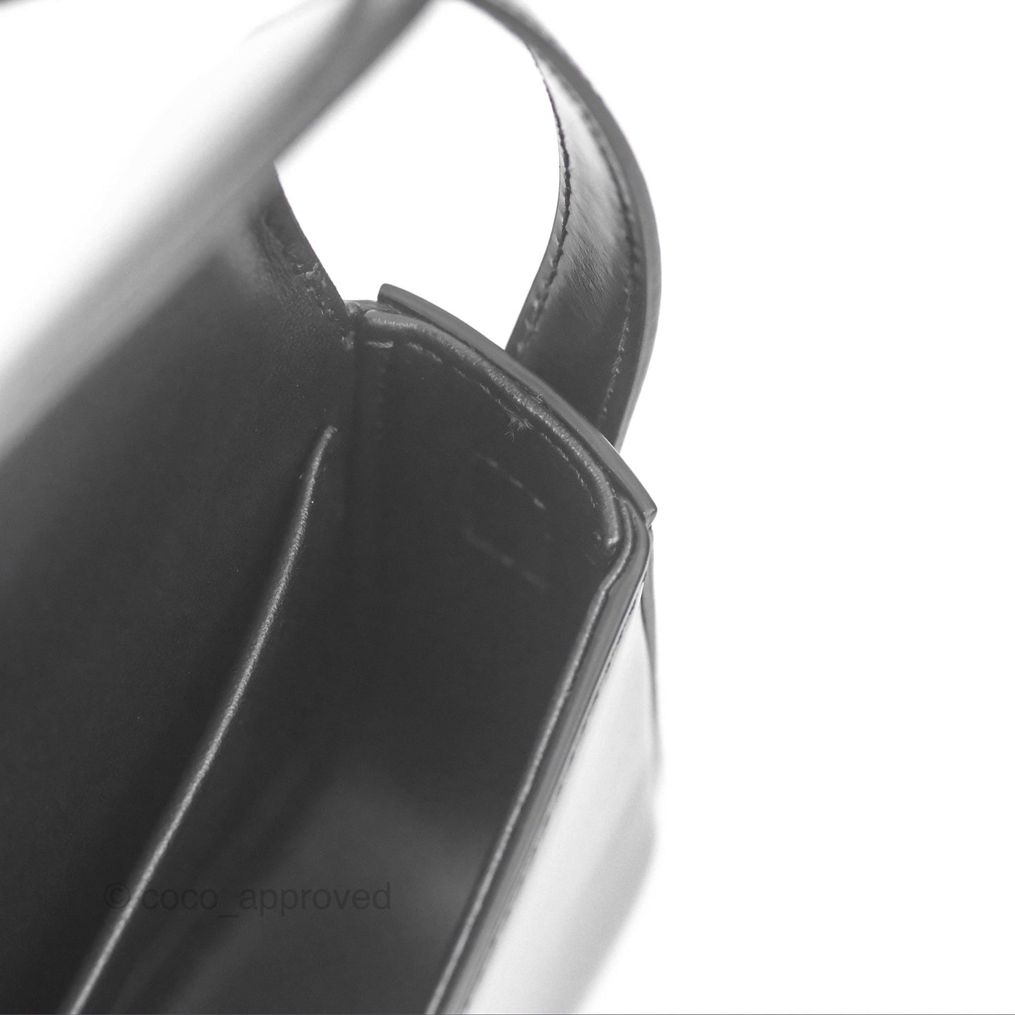 Celine Triomphe Shoulder Bag Black Calfskin
