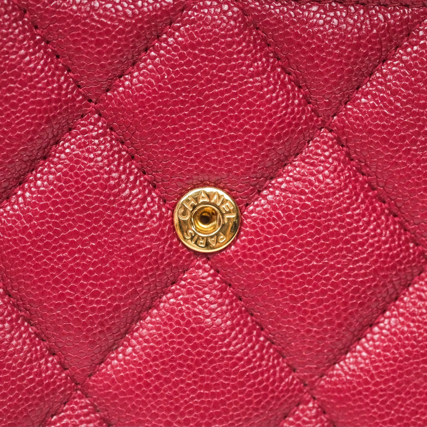 Chanel Quilted Boy Flap Long Wallet Dark Red Caviar Aged Gold Hardware