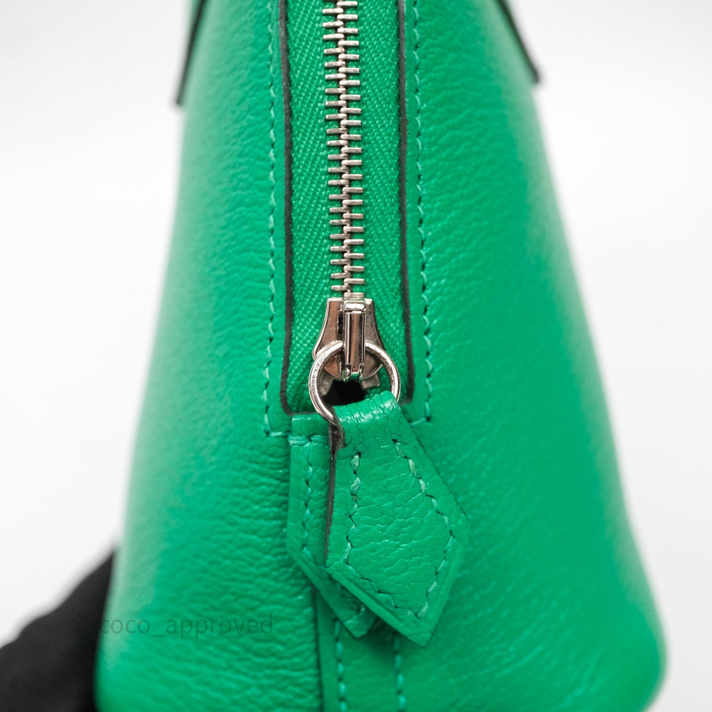 Hermès Bolide Mini 1923 Menthe 6W Chèvre Mysore Palladium Hardware