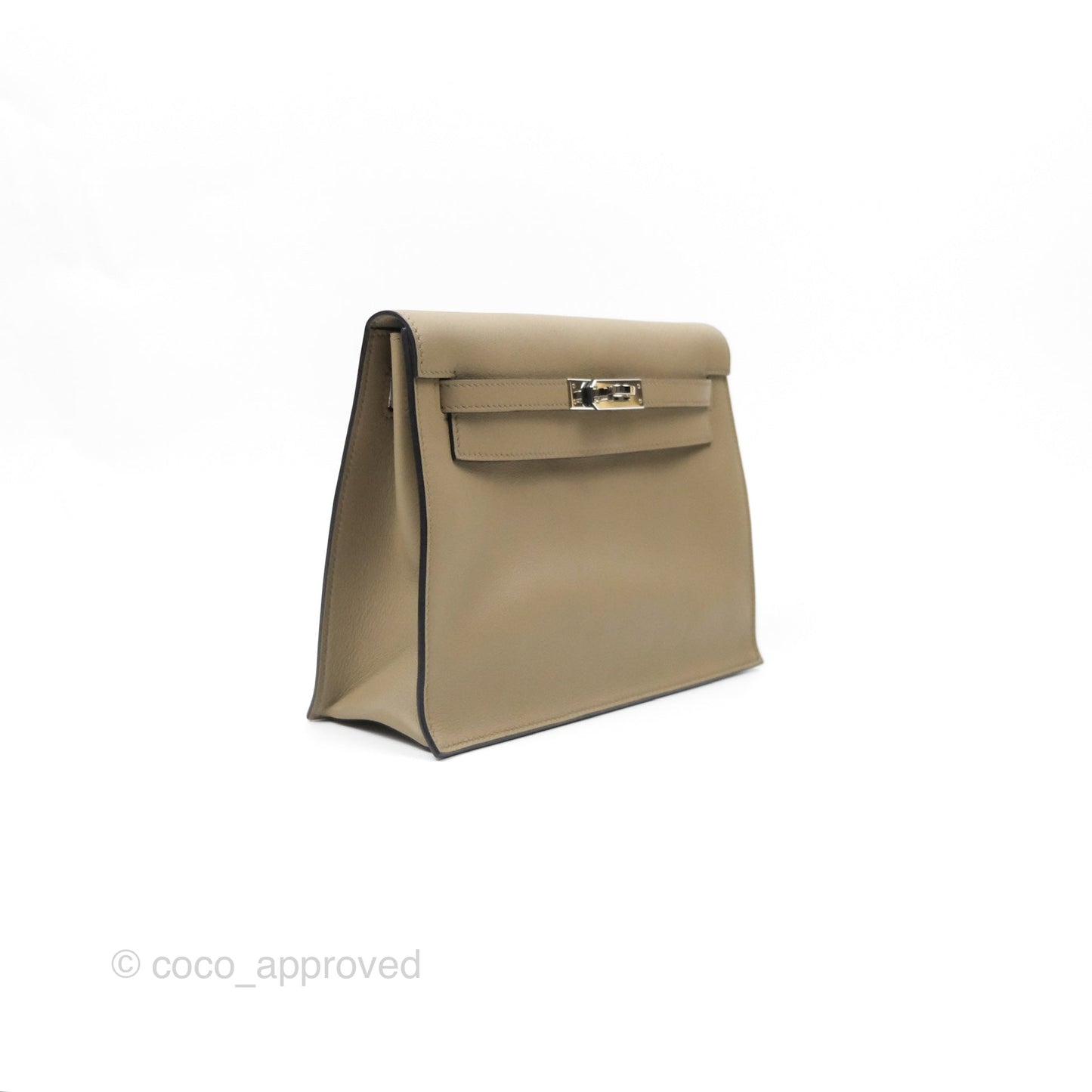 Hermès Kelly Danse II Bag Beige Marfa Palladium Hardware