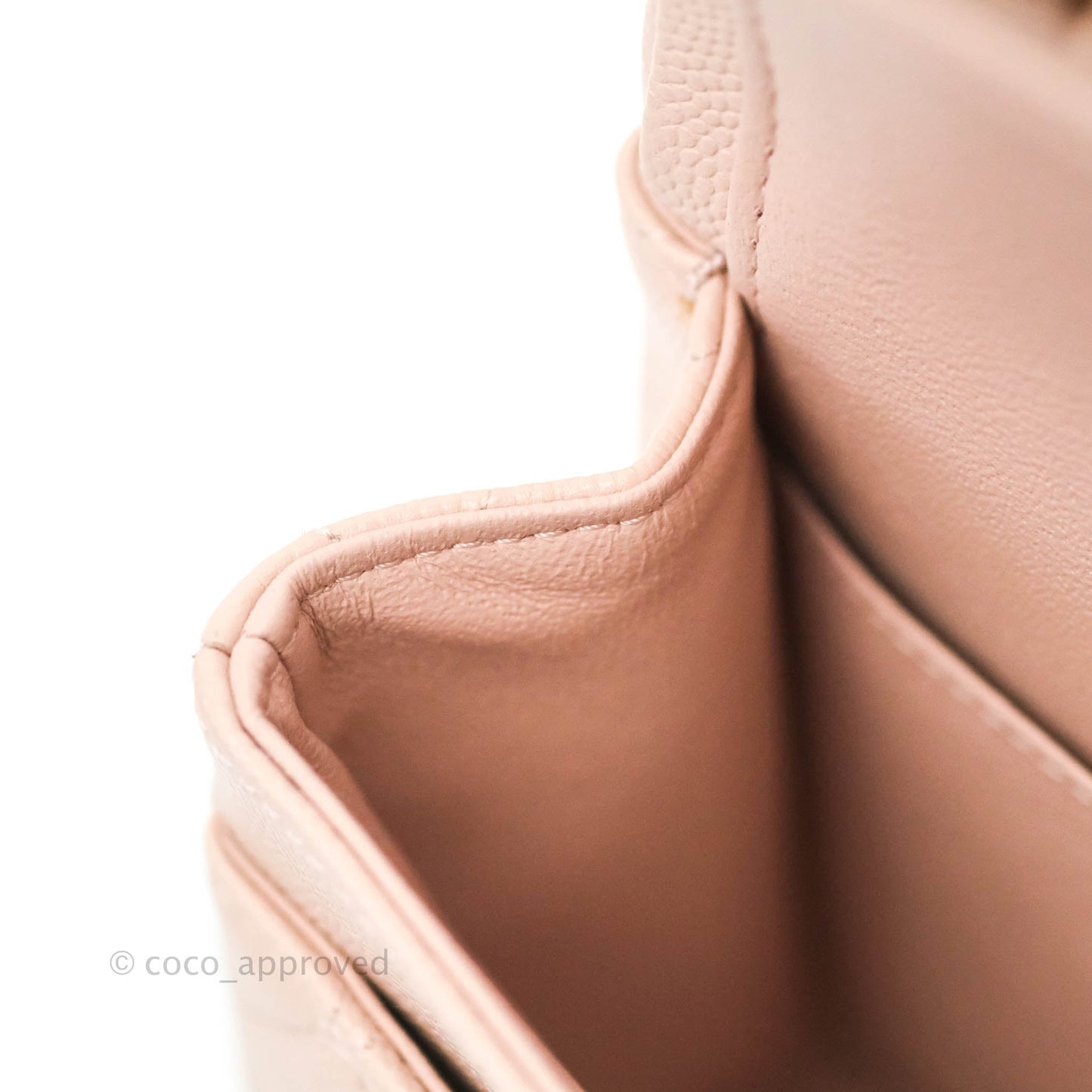 Chanel Classic Small S/M Flap Rose Clair Pink Caviar Gold Hardware 21C