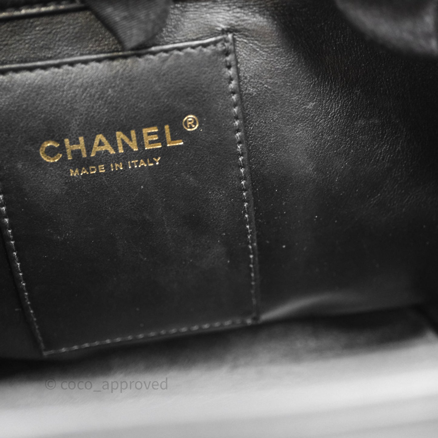 Chanel Duma Backpack Black Tweed Aged Gold Hardware