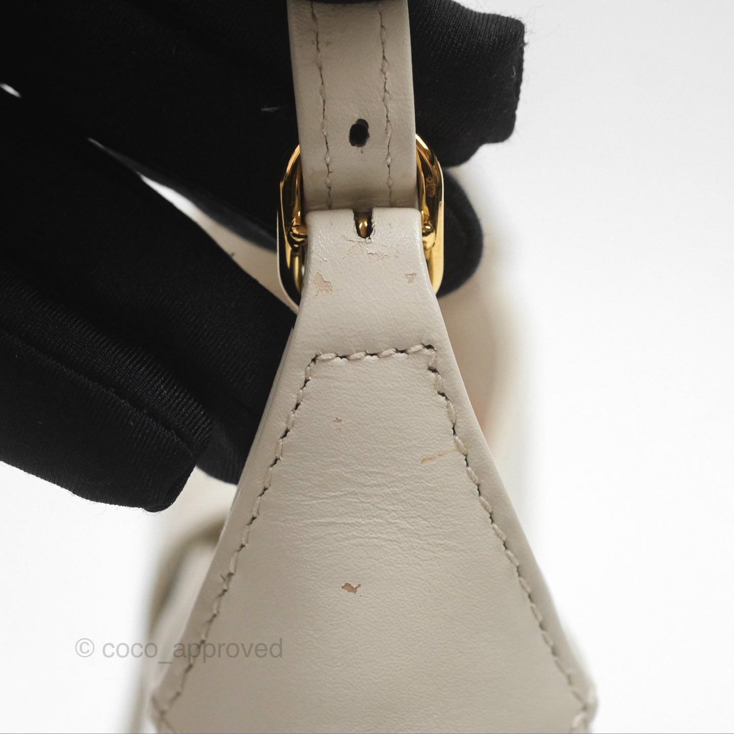 Gucci Jackie 1961 White Mini Shoulder Bag Gold Hardware