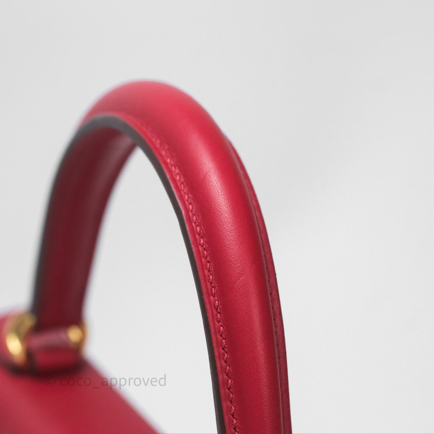 Hermès Kelly II 25 Retourne Swift Rouge Piment 5X Gold Hardware