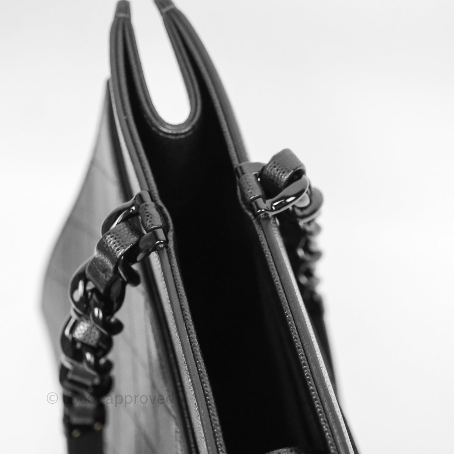 Chanel So Black Quilted Caviar Tote bag