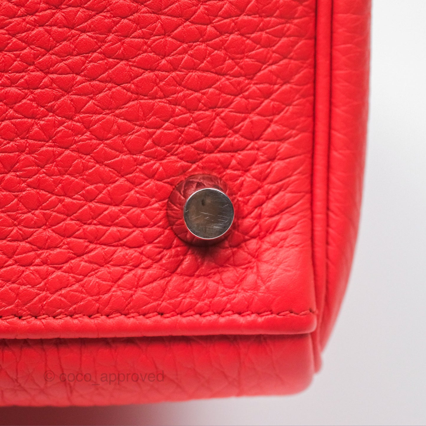 Hermès Kelly 32 Retourne Rose Jaipur Clemence Palladium Hardware