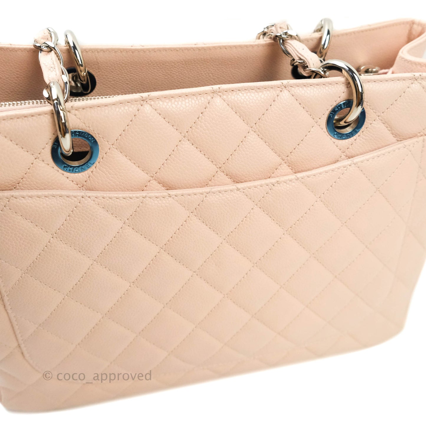 Chanel GST Pink Caviar Silver Hardware