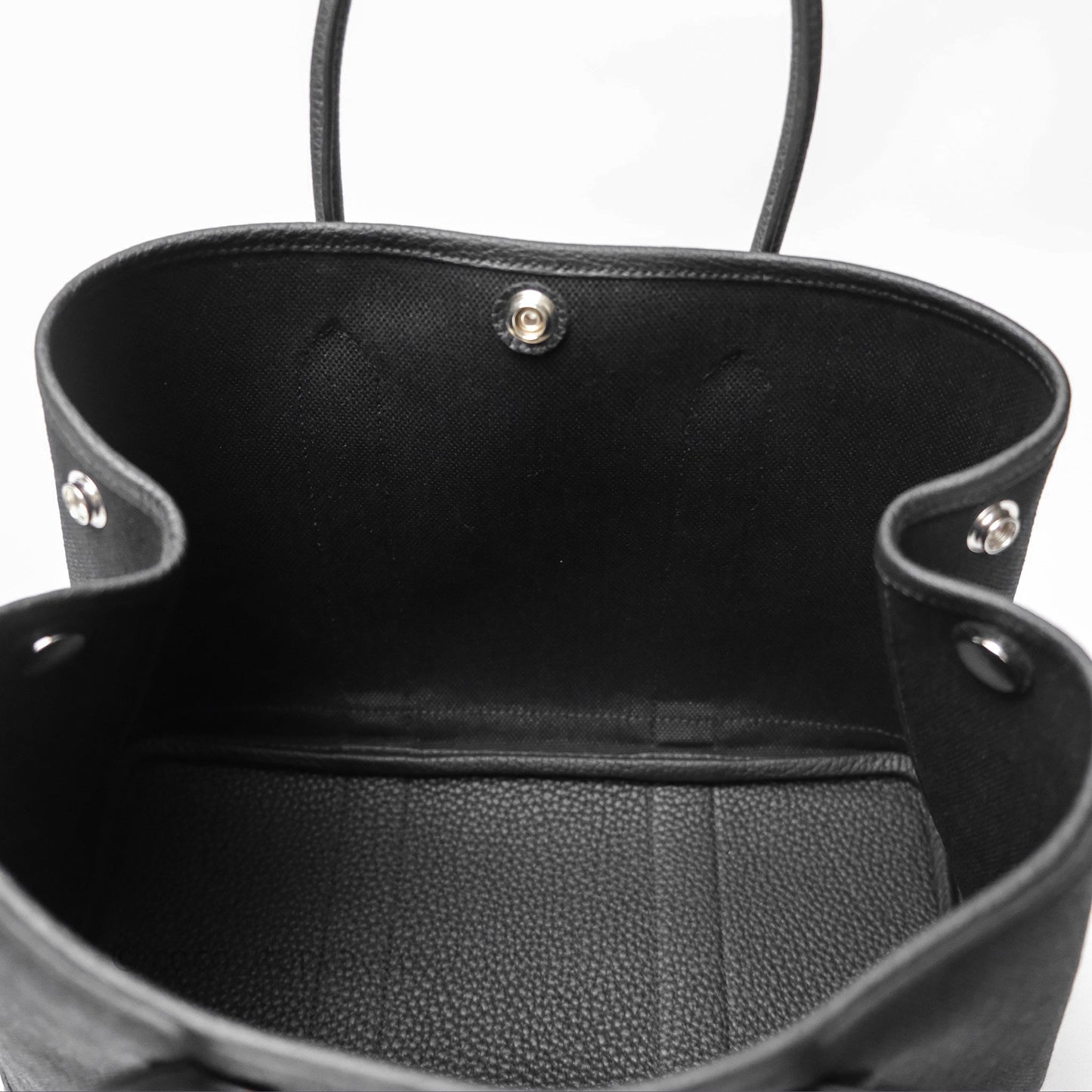 Hermès Garden Party 30 Canvas Noir 89 Black
