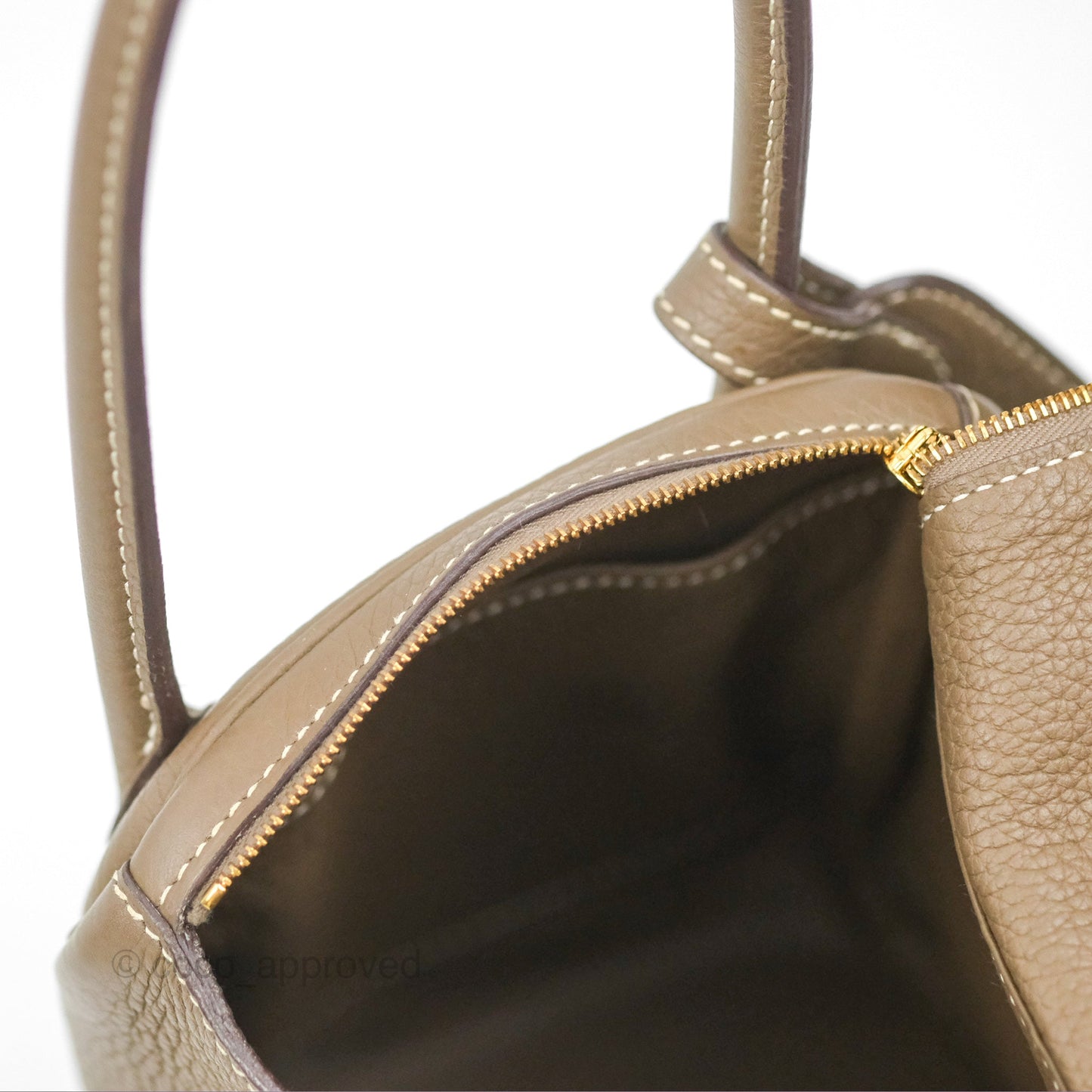 Hermès Lindy 26 Etoupe Clemence Gold Hardware