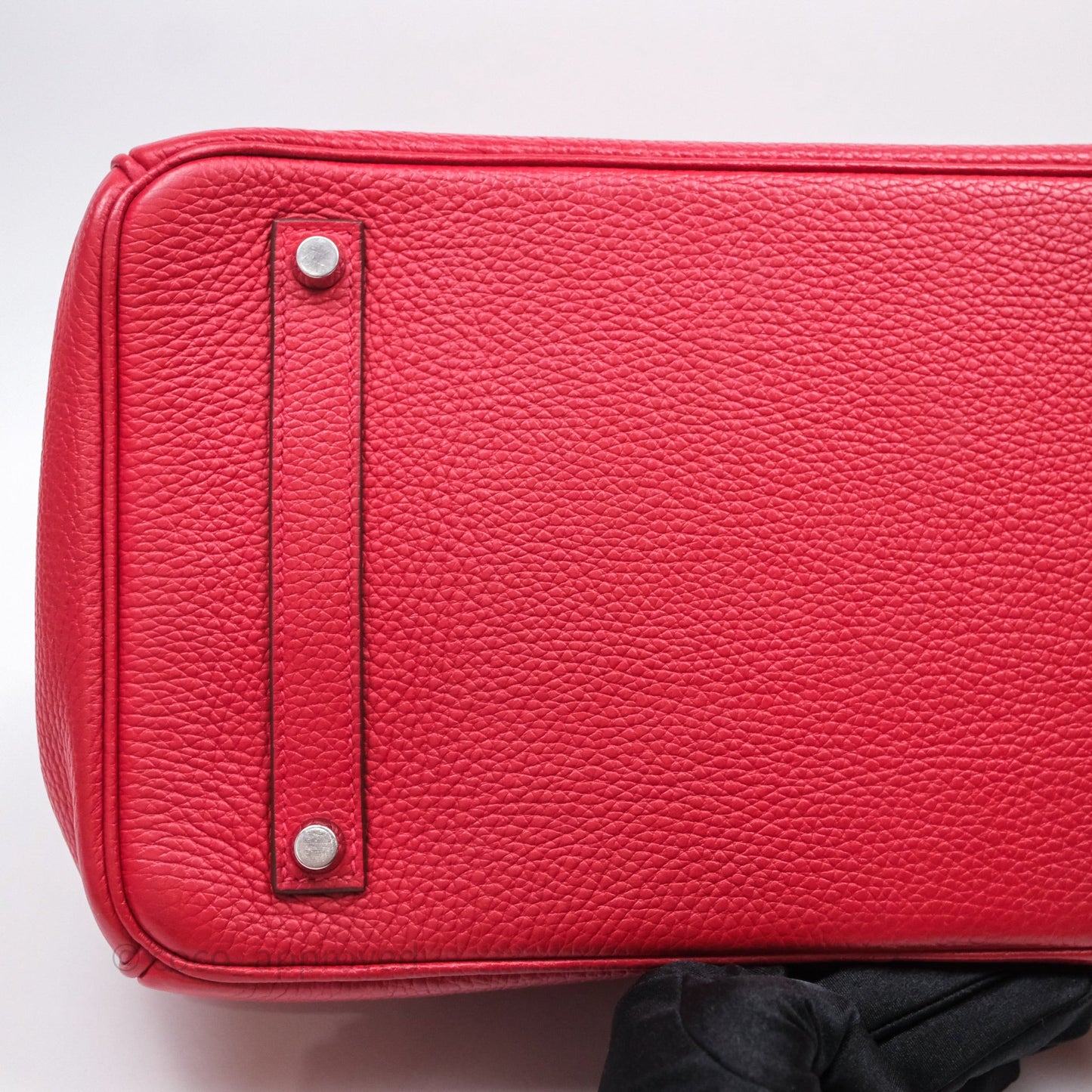 Hermes Birkin 35 Rouge Casaque Clemence Palladium Hardware