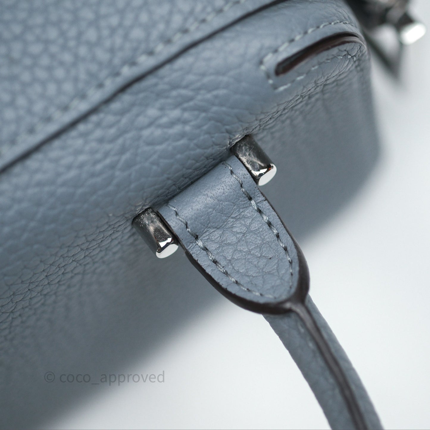 Delvaux Cool Box Nano Taurillon Soft Grained Calfskin Pacific Palladium Hardware