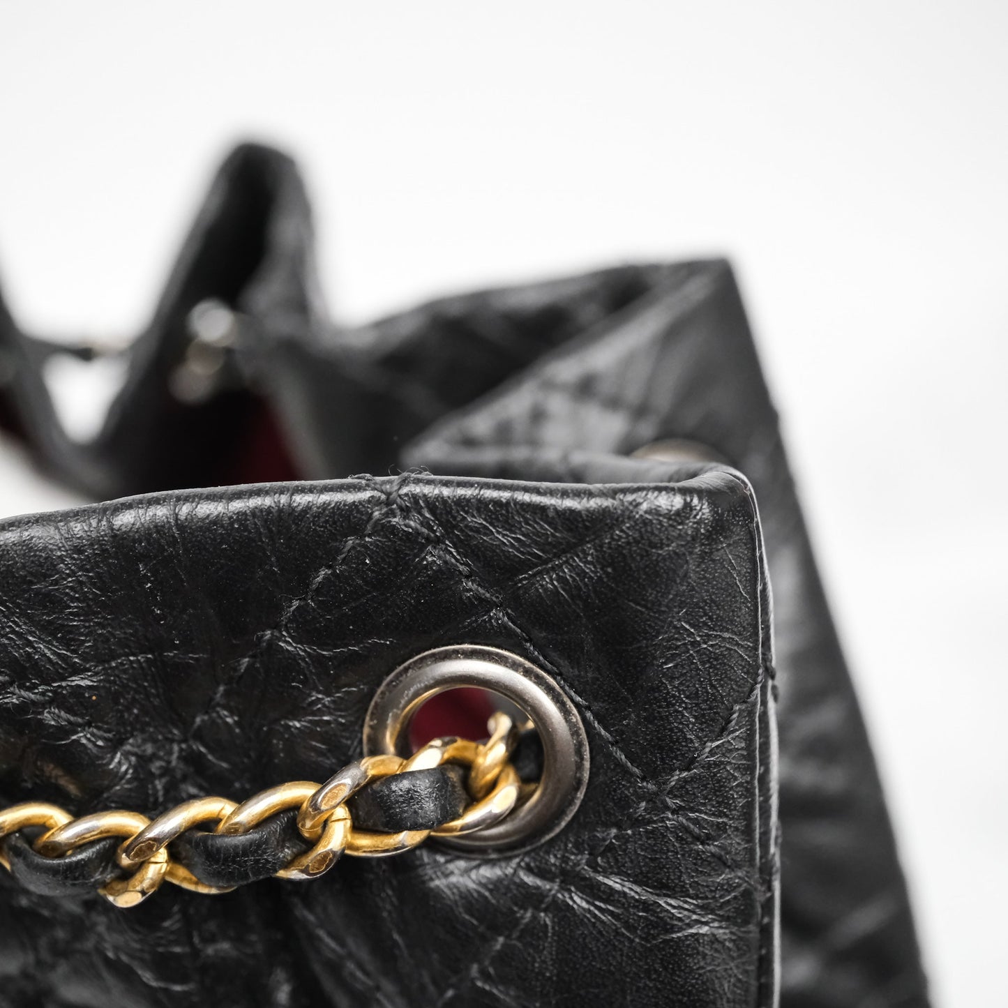 Chanel Small Gabrielle Backpack Black Aged Calfskin