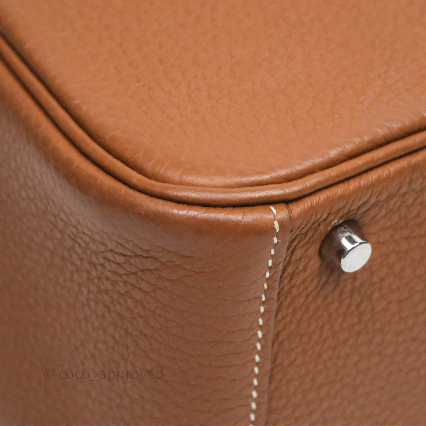 Hermès Mini Lindy 20 Gold Clemence Palladium Hardware