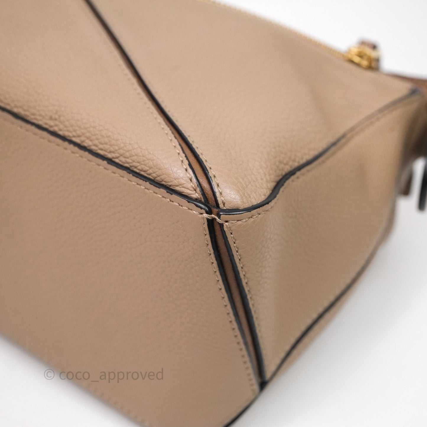 Loewe Small Puzzle Bag Sand Mink Grained Calfskin