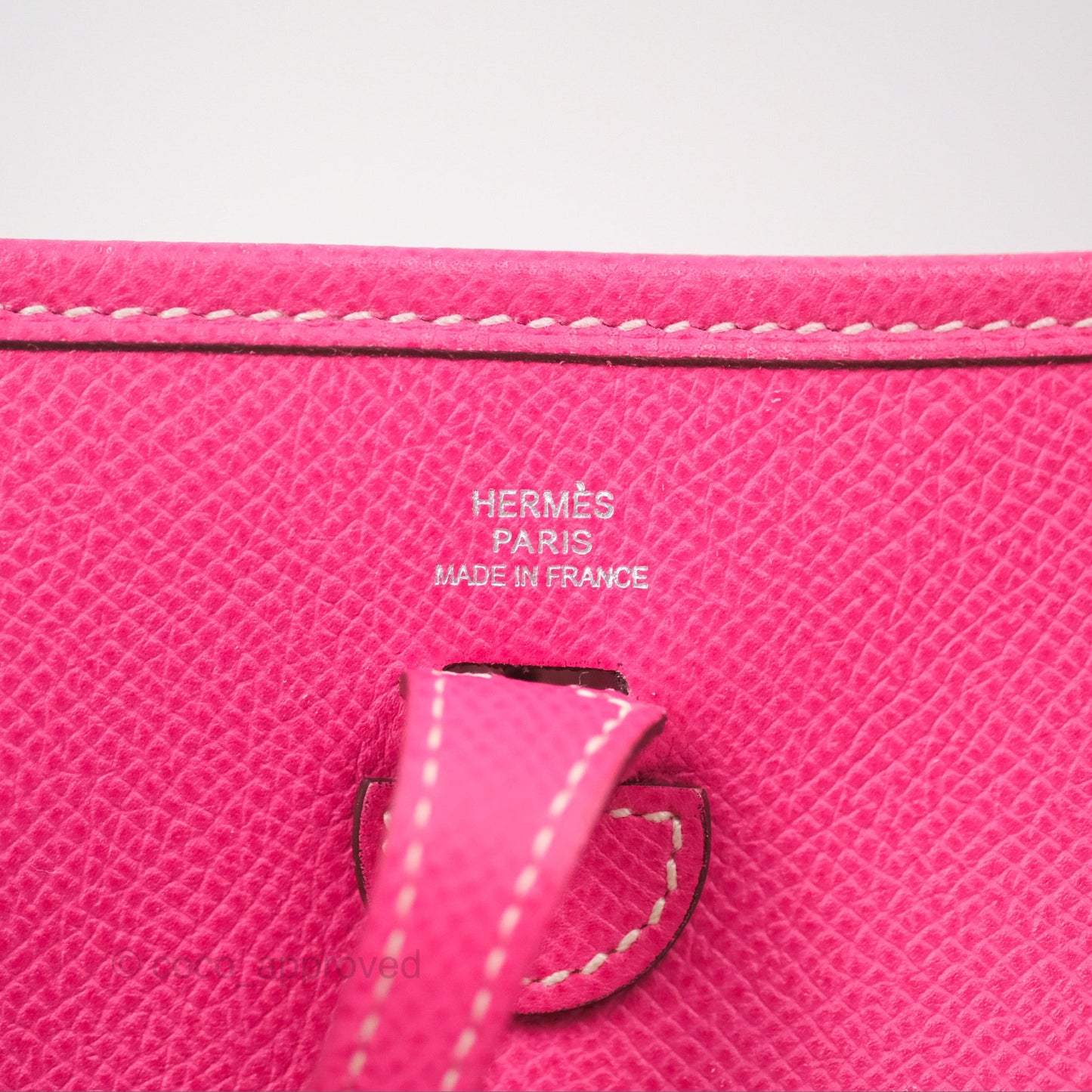 Hermès Mini Evelyne 16 Hot Pink Epsom Palladium Hardware