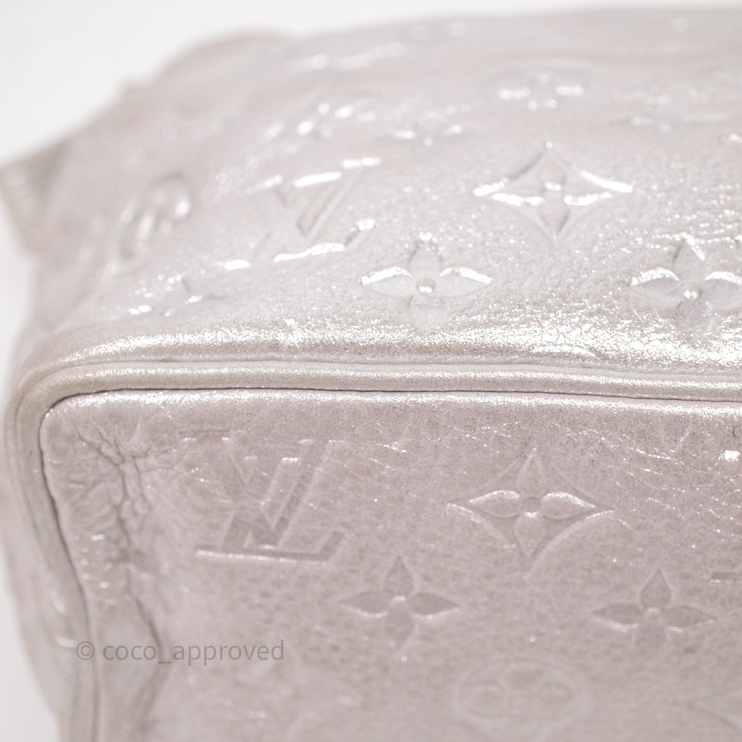 Louis Vuitton Monogram Shimmer Halo Bag Silver