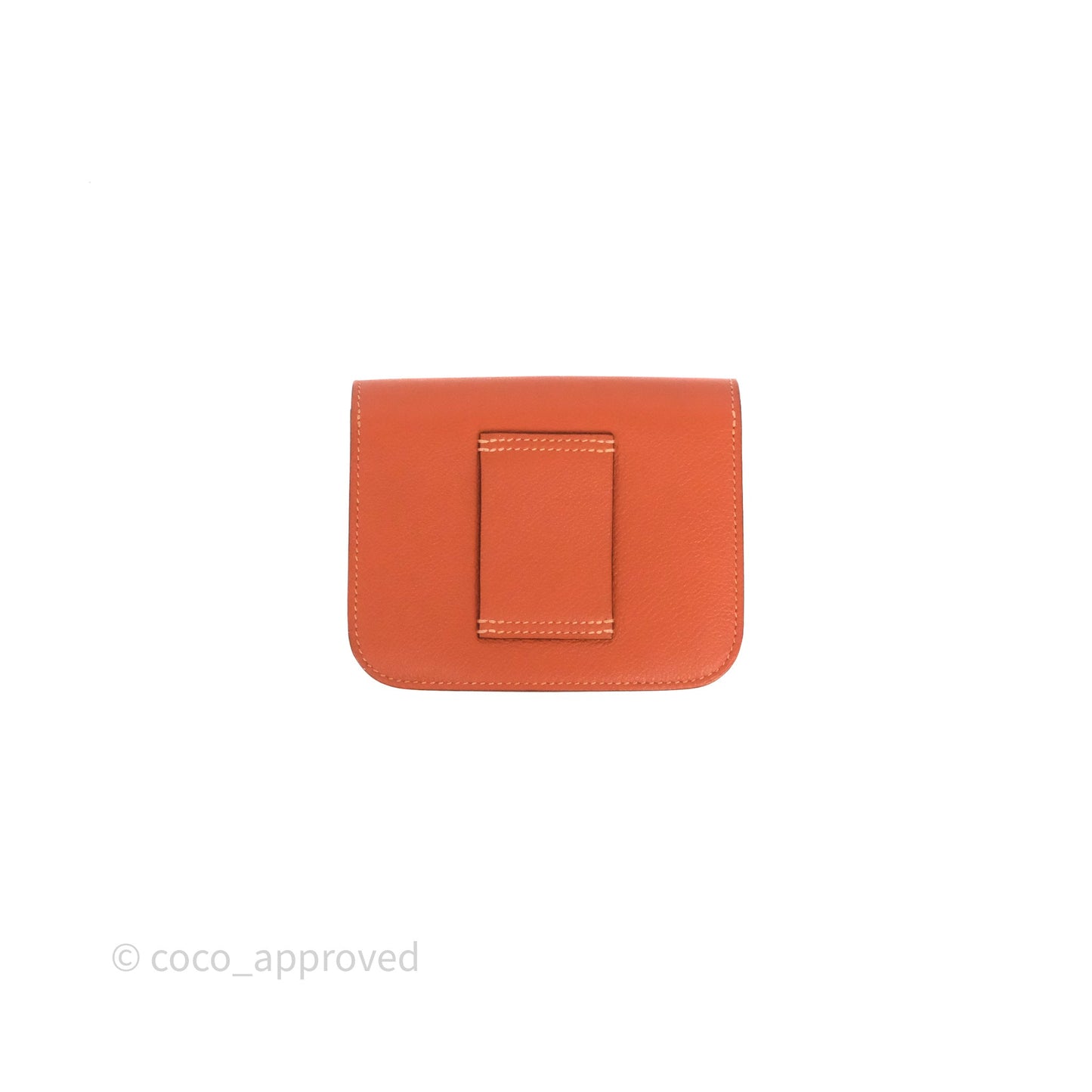 Hermès Constance Slim Wallet Blush J9/ Bleu Frida 0F Evercolor Palladium Hardware